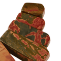 Picasso Jasper Graduated Flat Drop Beads, 15–39mm Strand