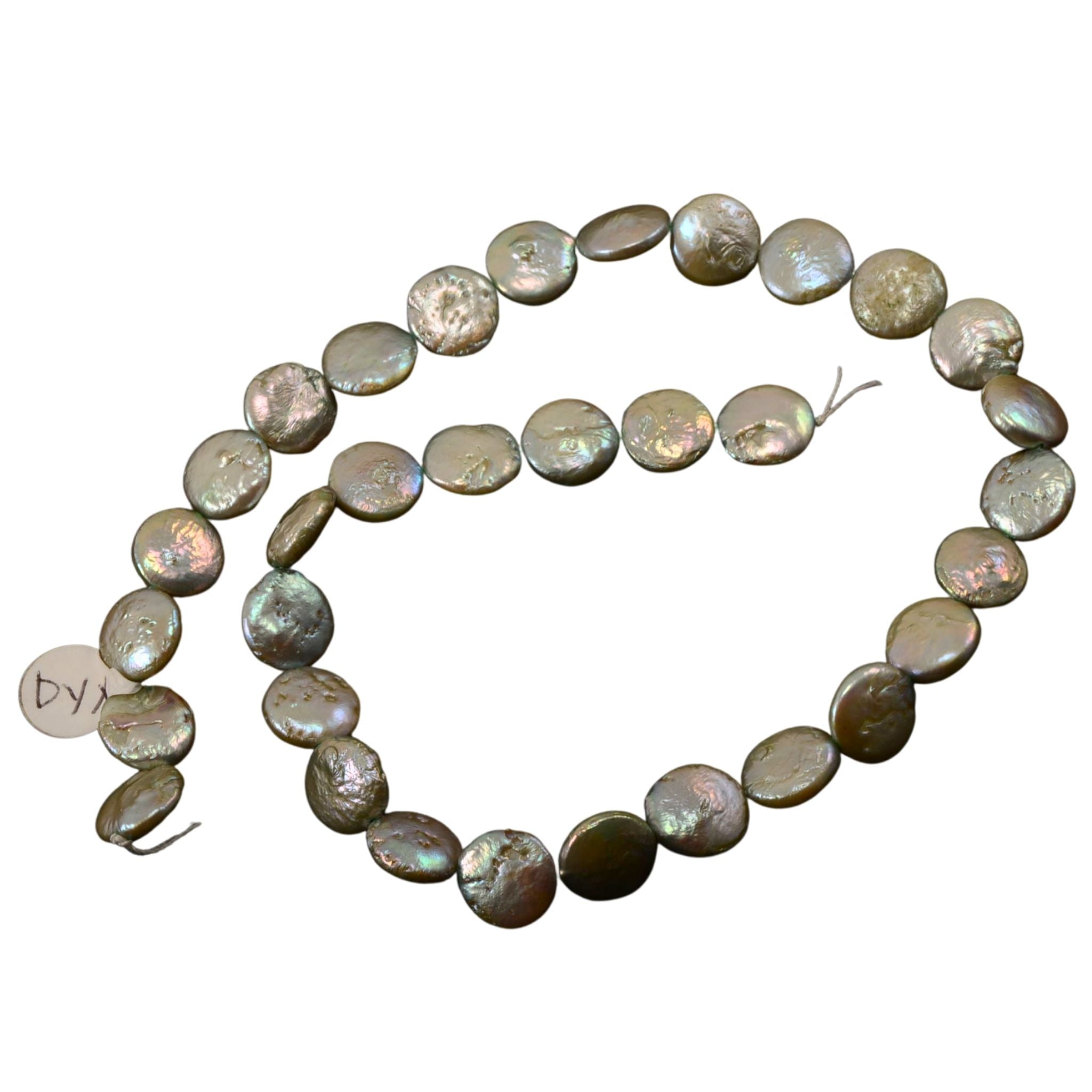 Large Coin Freshwater Pearls – Approx. 12mm – Full Strand