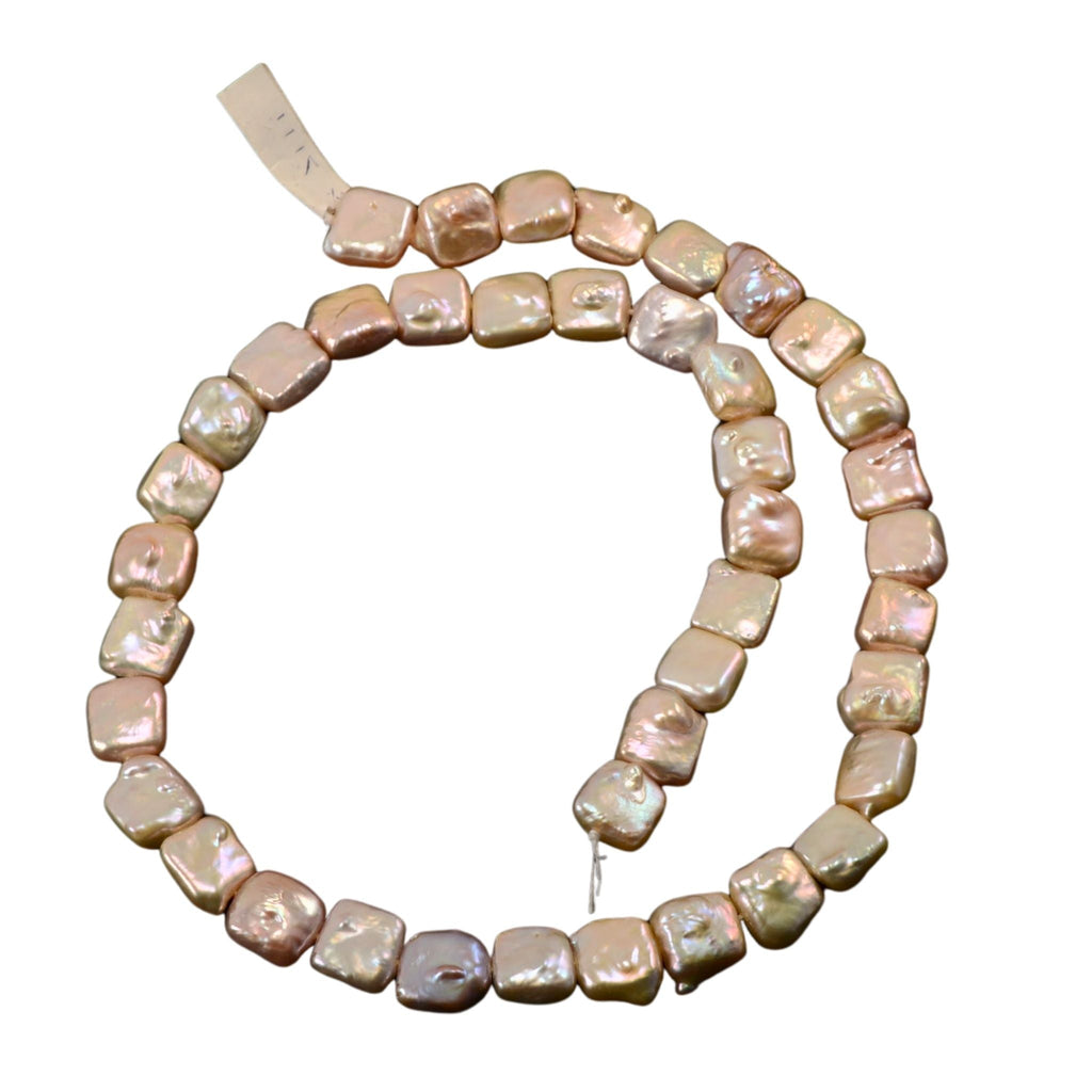 Freshwater Pearl Square Beads – Approx. 10mm (41 Beads)