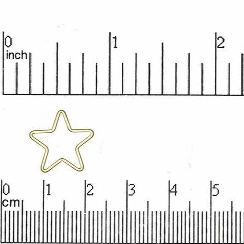 14mm Star Charm Pendant - Made of Brass - Satin Rhodium Silver and Satin Hamilton Gold Finishes - Sold by the Piece - K31