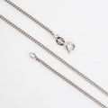 Curb Chain Sterling Silver Necklace 1.75mm - 2 Sizes - Made in Italy