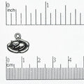 14mm x 12mm Napping Cat Charm - Made of Pewter - Sold Individually - CBS2086