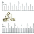 20mm x 14mm #1 Grandma Charm - Made of Pewter - Sold Individually - CBS2445