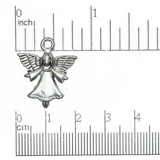 20mm x 24mm Gold or Pewter Opened Arms Angel Charm - CBS2872