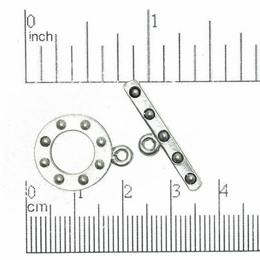 20.5mm x 16mm Loop, 27mm Bar Flat Bolted Toggle - Made of Pewter - Sold Individually - CBS3231