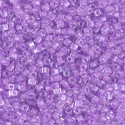 Miyuki SB18-222  Orchid Purple Lined 1.8 mm Square / Cube Beads - 5 or 10 gm
