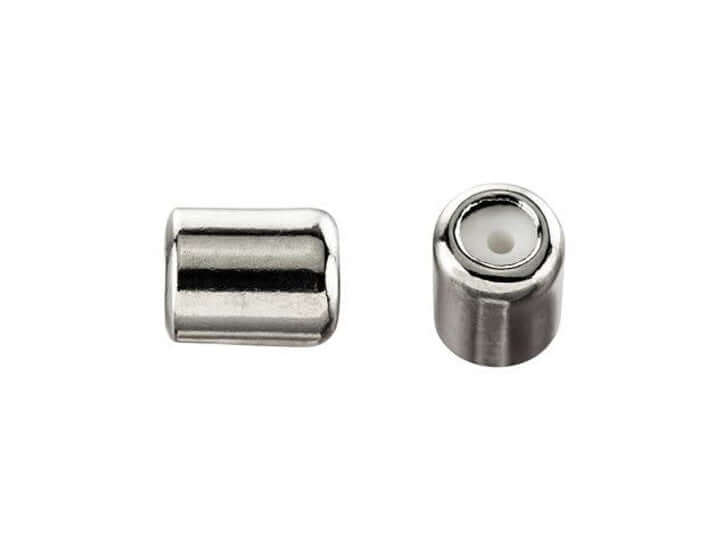 4mm x 5mm String-On Clasp Slide Beads with 1mm Silicone Grommet. Sold By The Piece. SOC/1