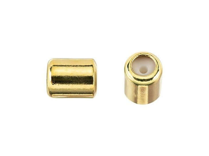 4mm x 5mm String-On Clasp Slide Beads with 1mm Silicone Grommet. Sold By The Piece. SOC/1