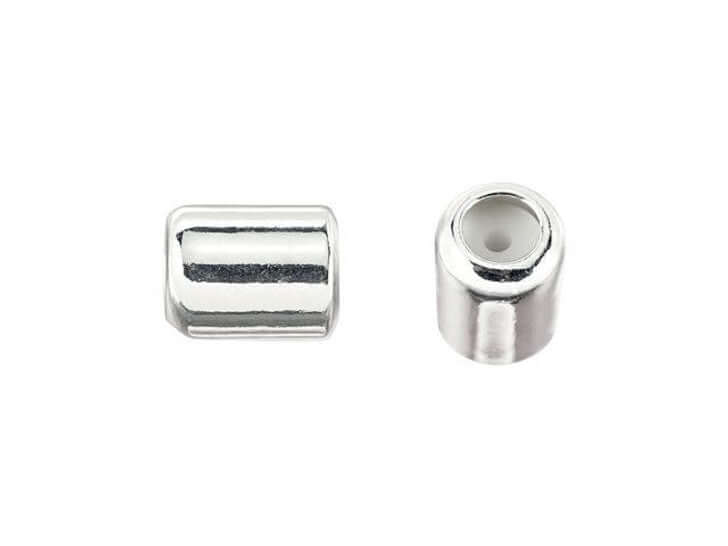 7mm x 5mm Barrel Shaped String-On Clasp w/Silicone Grommet sold by the Piece - SOC 2