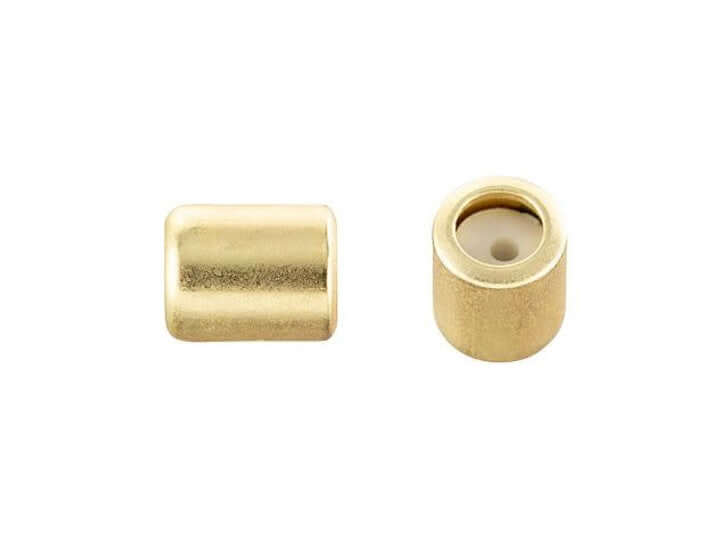 4mm x 5mm String-On Clasp Slide Beads with 1mm Silicone Grommet. Sold By The Piece. SOC/1