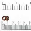 8mm x 5mm Round String-On Clasp - With 2mm Silicone Grommet - Sold by the Piece - Multiple Finishes - SOC 2R