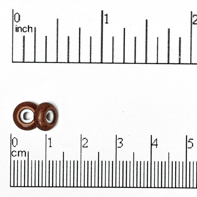 8mm x 5mm Round String-On Clasp - With 2mm Silicone Grommet - Sold by the Piece - Multiple Finishes - SOC 2R