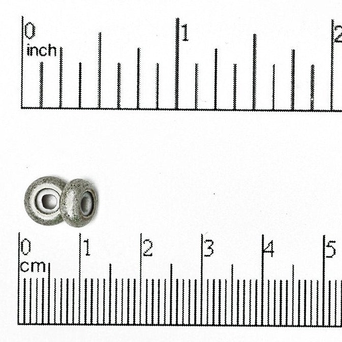 8mm x 5mm Round String-On Clasp - With 2mm Silicone Grommet - Sold by the Piece - Multiple Finishes - SOC 2R