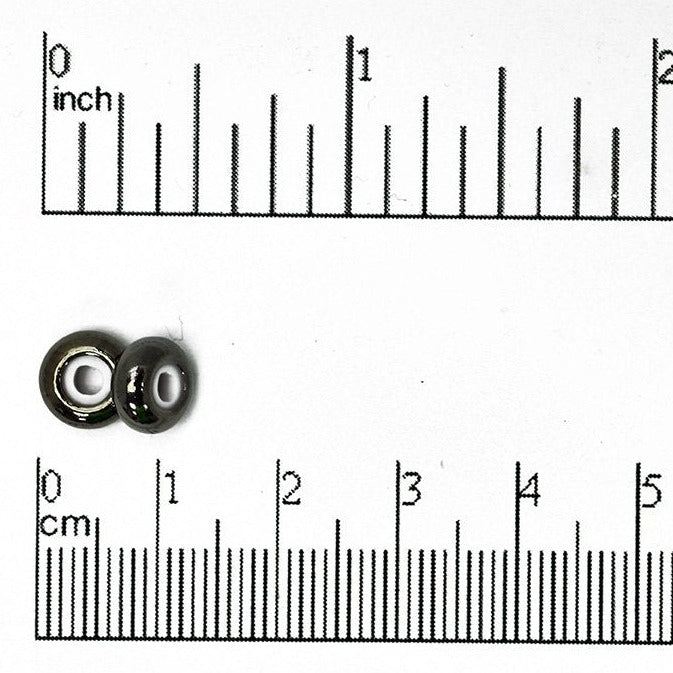 8mm x 5mm Round String-On Clasp - With 2mm Silicone Grommet - Sold by the Piece - Multiple Finishes - SOC 2R