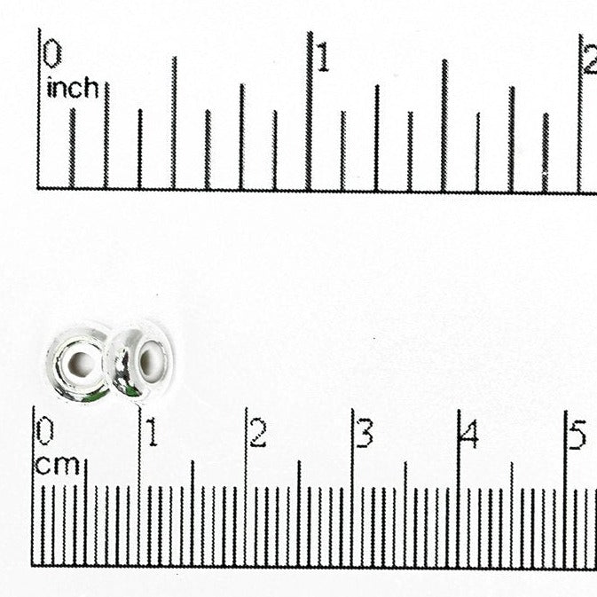 8mm x 5mm Round String-On Clasp - With 2mm Silicone Grommet - Sold by the Piece - Multiple Finishes - SOC 2R