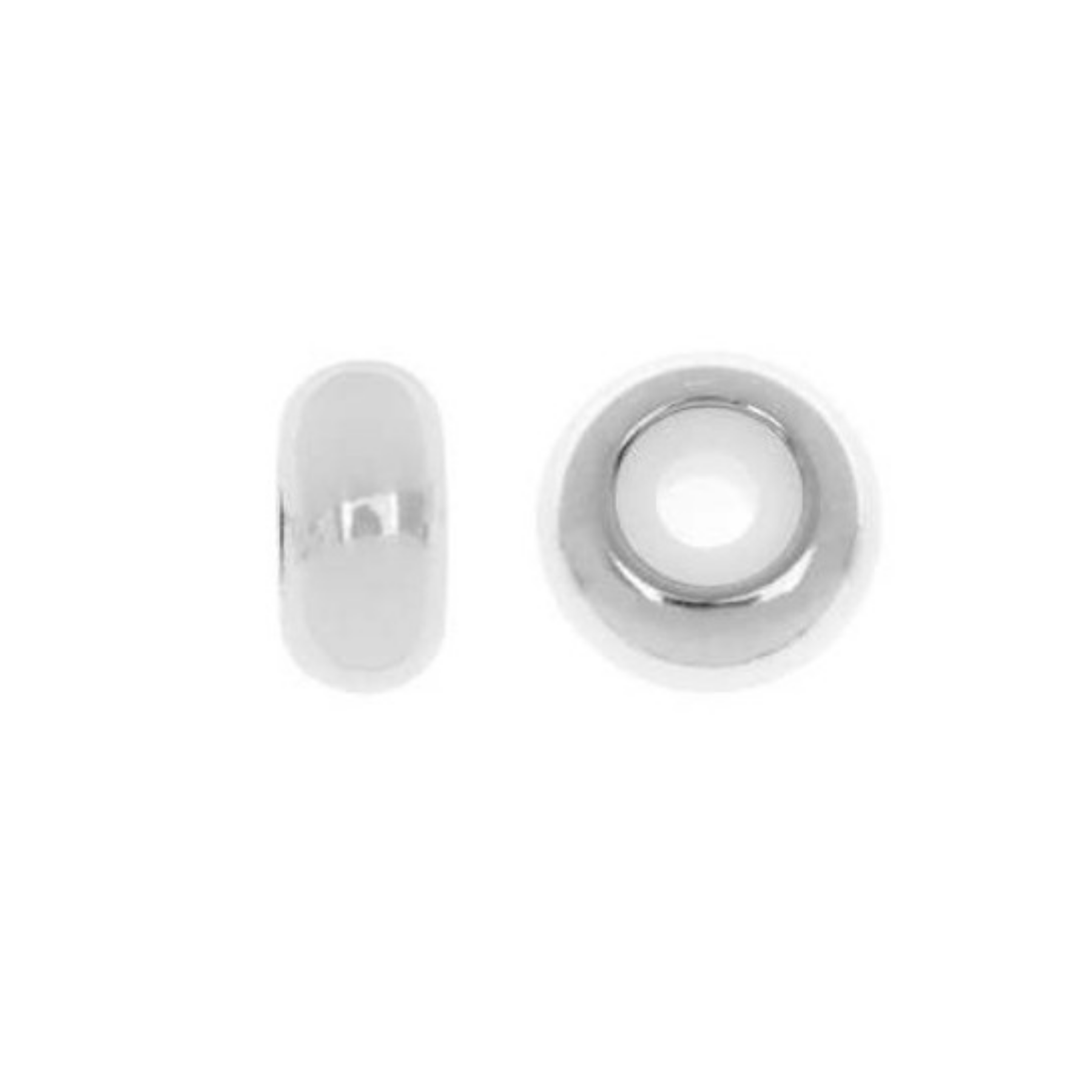 8mm x 4mm Large String-On Clasp - With 2.5mm Silicone Grommet - Sold by the Piece - Multiple Finishes - SOC4