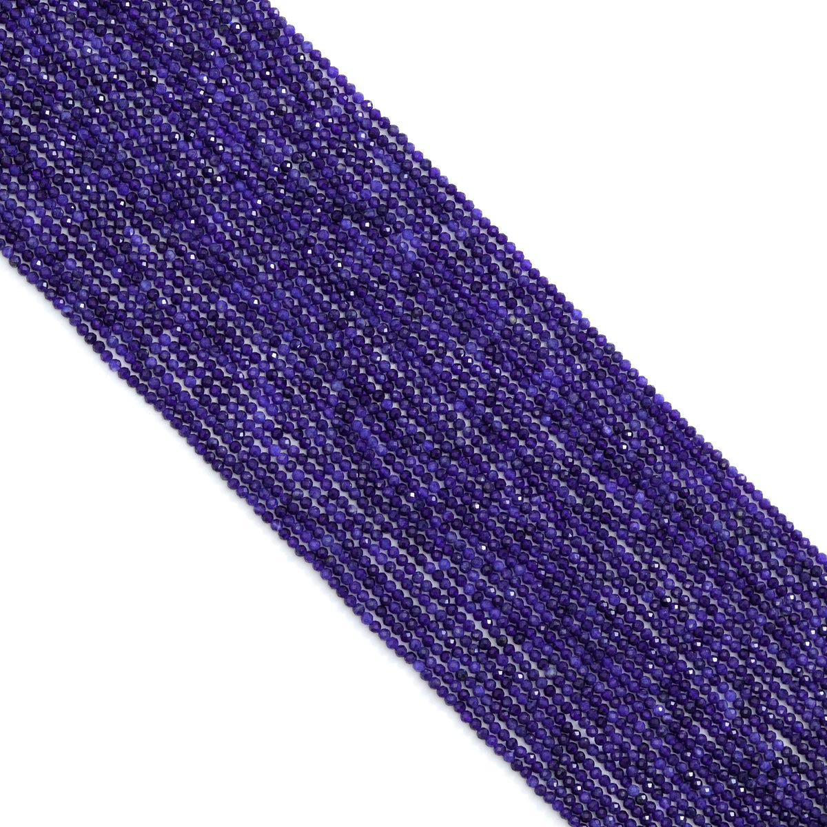 Sodalite Faceted Round Bead Strand, 2mm, 15–16 Inches