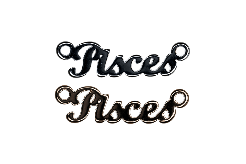 Sign of the Zodiac Charm Laser Cut Brass with 2 Loops - Z1