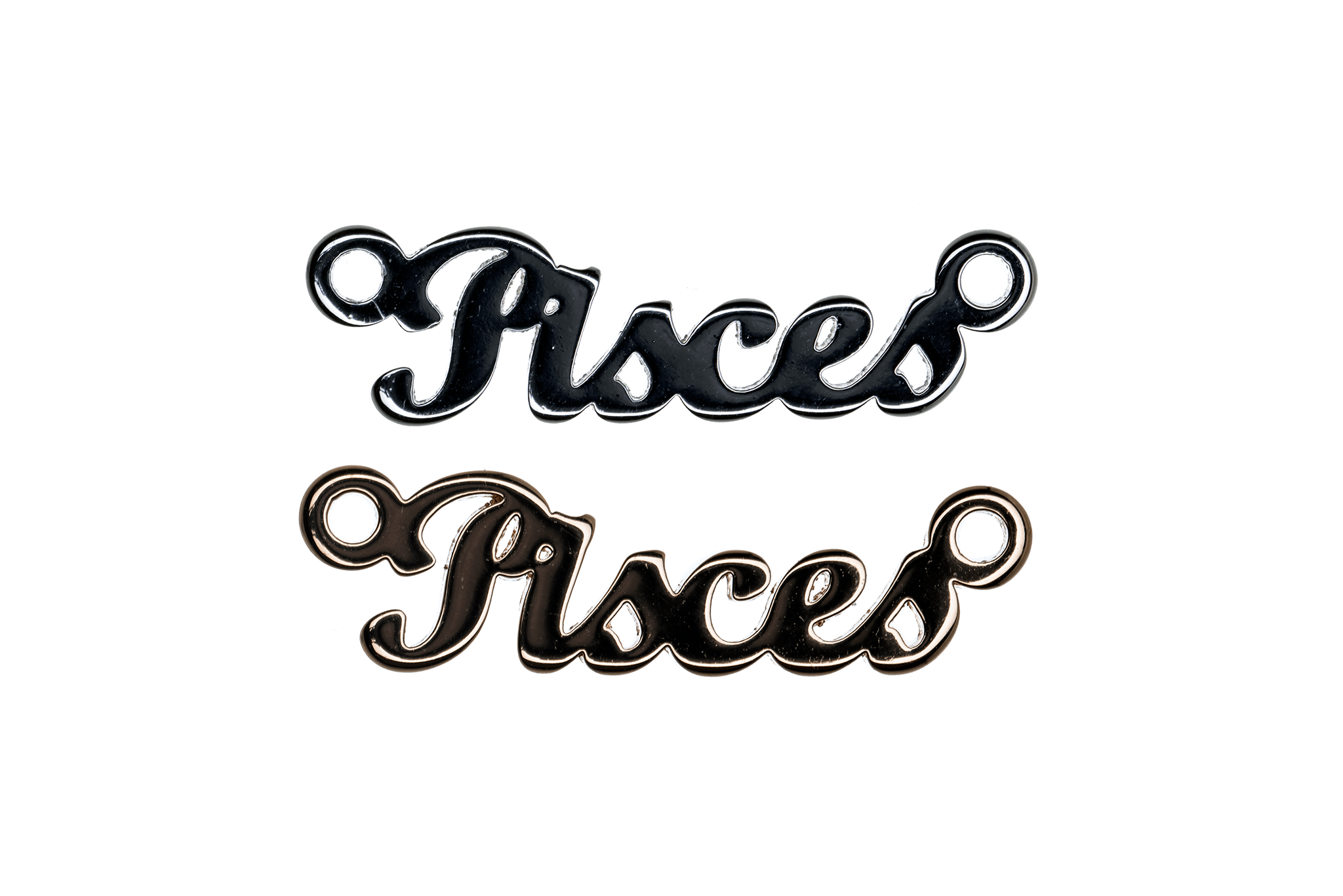 Sign of the Zodiac Charm Laser Cut Brass with 2 Loops - Z1