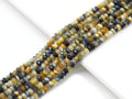 Golden-Blue Tiger’s Eye Faceted Rondelle Beads, 15–16-Inch Strand