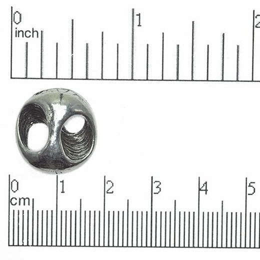 17mm Organic Crater Button - Made of Pewter - Made in the USA - BTN7