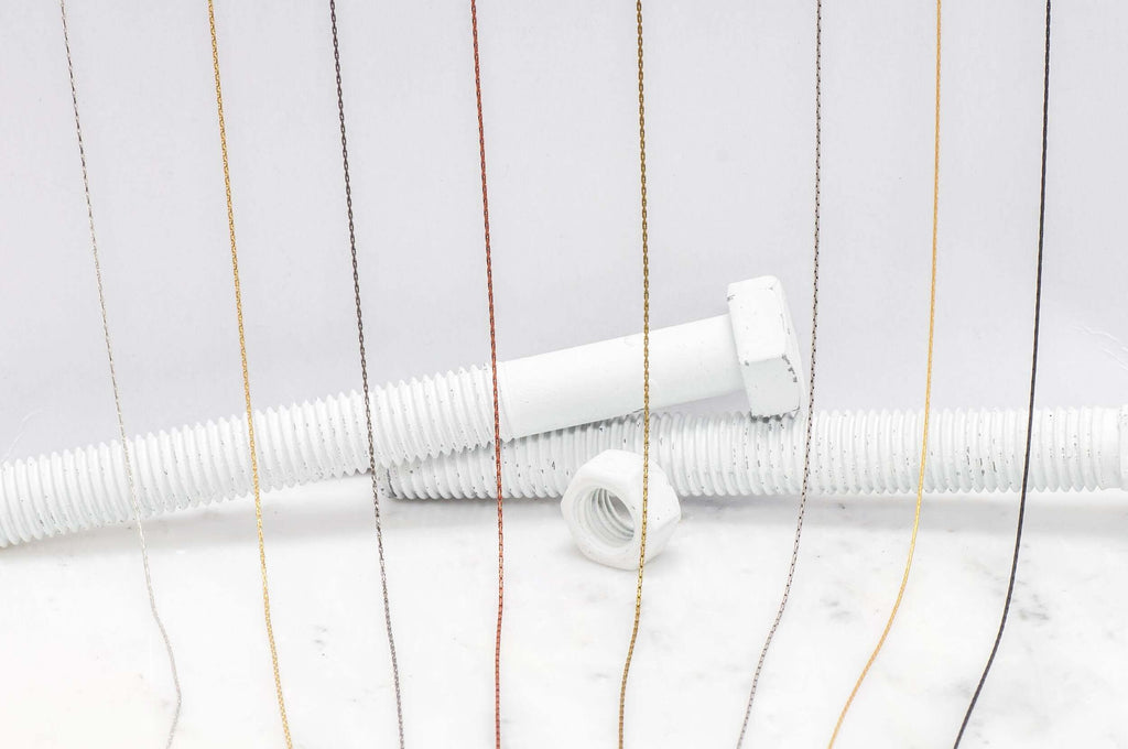 0.7mm Beading Snake Chain - Available in Various Colors - Sold by the Foot | CH 2350