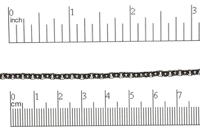 Beveled Rolo Chain - Available in Multiple Colors - 3.5mm - Sold by the Foot - CH 40