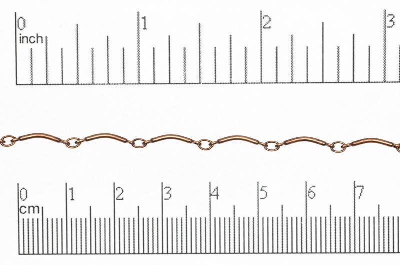 1.5mm Curved Link Bar Chain Specialty Chain Sold by The Foot - CH 817