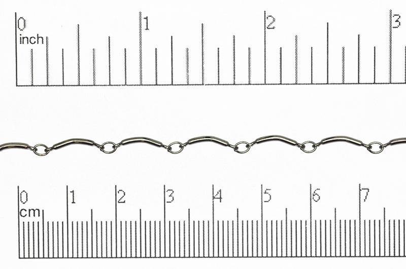 1.5mm Curved Link Bar Chain Specialty Chain Sold by The Foot - CH 817
