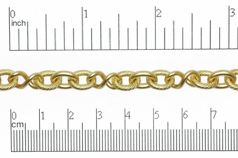 10mm x 8mm Oval, 12.7mm x 7mm Infinity Link Cable Chain - Made of Brass - Sold by the Foot - Ch-818