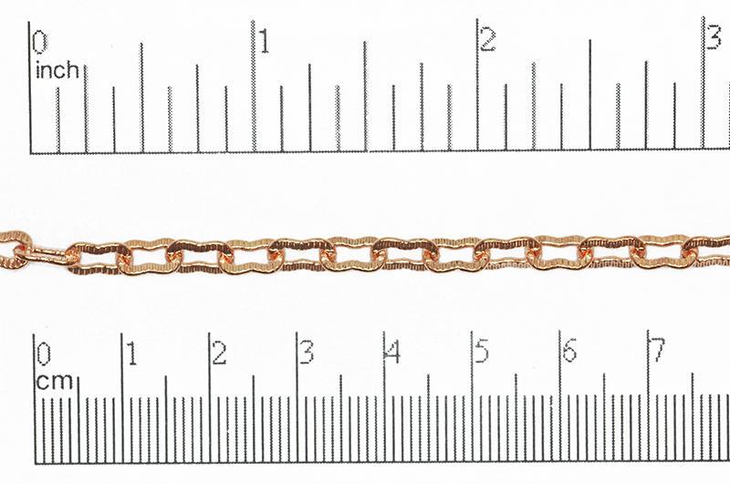 5mm wide and each link measures 8mm long Cable Chain Sold by The Foot - CH 822