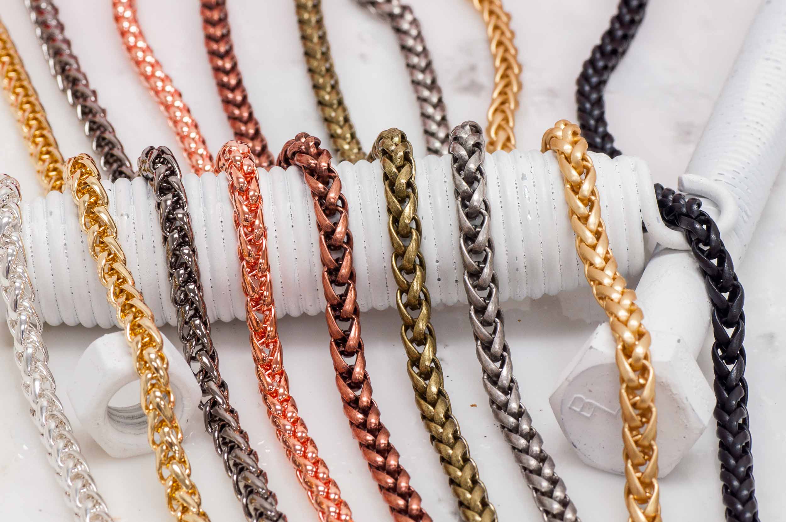 5.5mm Wheat Snake Byzantine Chain Sold by The Foot - CH 832