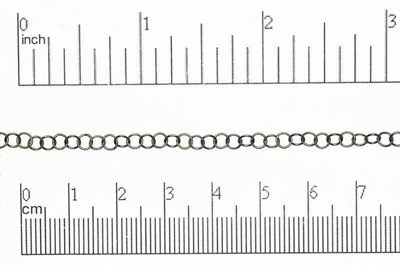4.2mm x 4mm Fine Round Cable Chain Sold by The Foot - CH 844