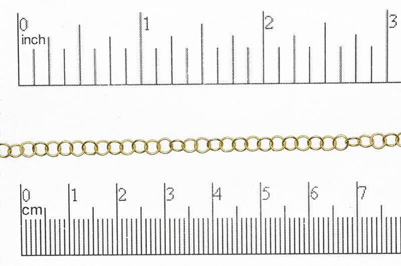 4.2mm x 4mm Fine Round Cable Chain Sold by The Foot - CH 844