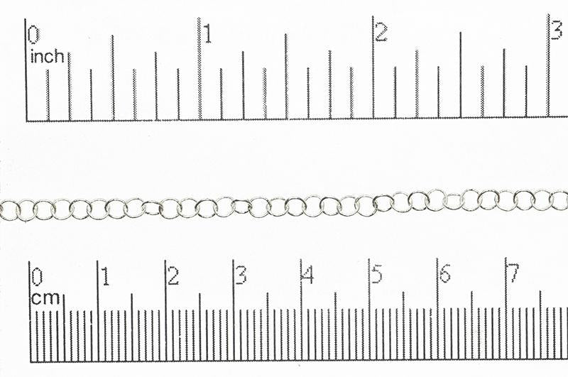 4.2mm x 4mm Fine Round Cable Chain Sold by The Foot - CH 844