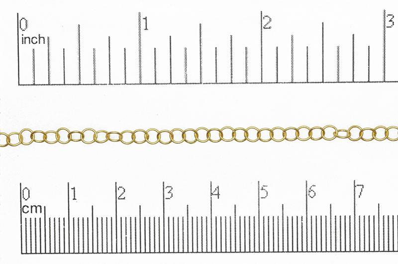 4.2mm x 4mm Fine Round Cable Chain Sold by The Foot - CH 844
