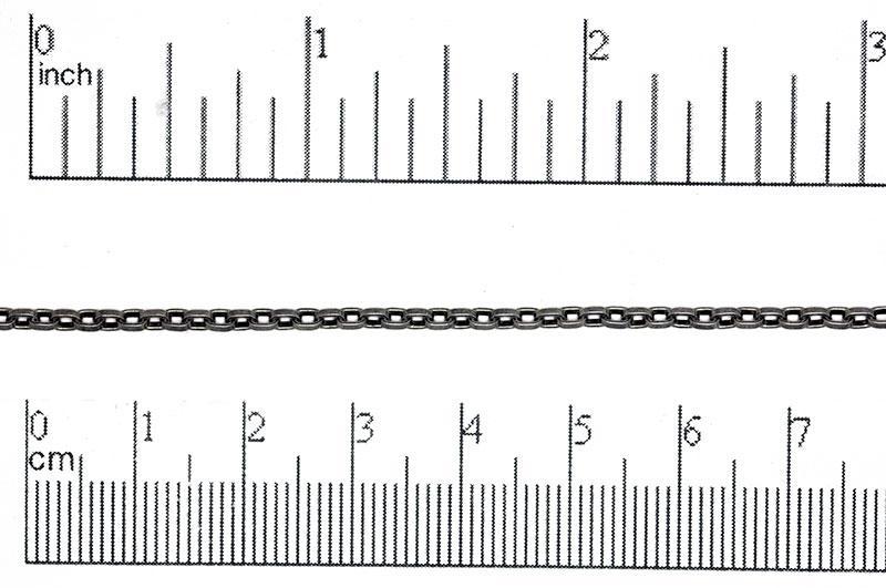 2.5mm x 3.5mm Square Wire Cable Chain sold by the Foot - CH 856