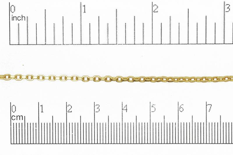 2.5mm x 3.5mm Square Wire Cable Chain sold by the Foot - CH 856