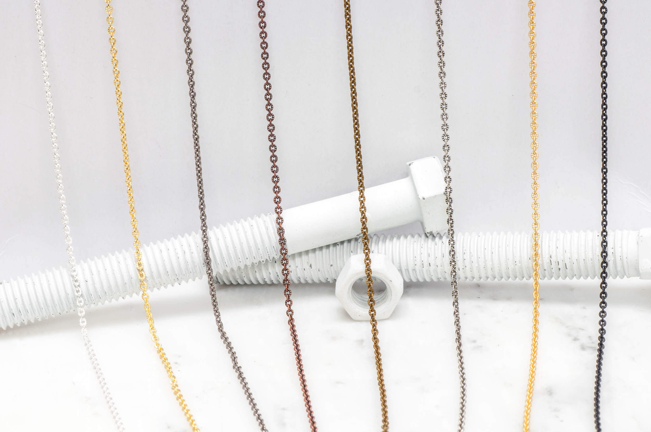 2.4 x 2.6mm textured Cable Chain sold by the Foot - CH 869