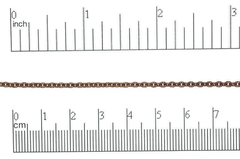 2.4 x 2.6mm textured Cable Chain sold by the Foot - CH 869