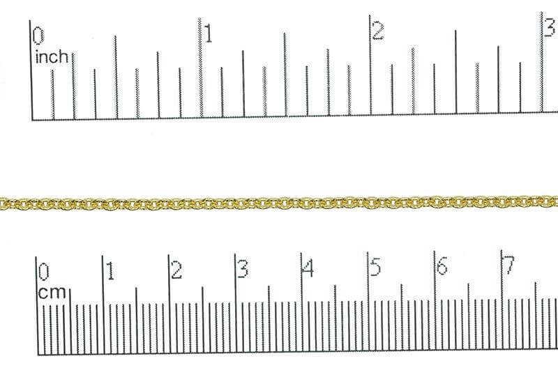 2.4 x 2.6mm textured Cable Chain sold by the Foot - CH 869