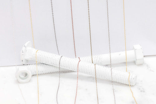 1mm Elegant Elongated Cable Chain sold by The Foot - CH 890