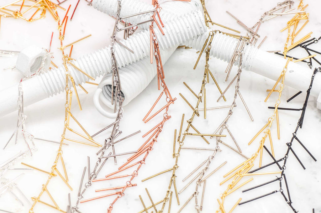 25mm Bar Drop Specialty Chain sold by the Foot - CH 899