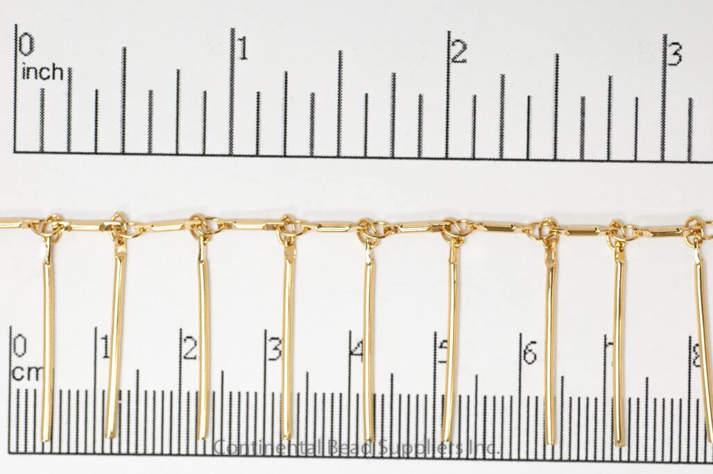 25mm Bar Drop Specialty Chain sold by the Foot - CH 899