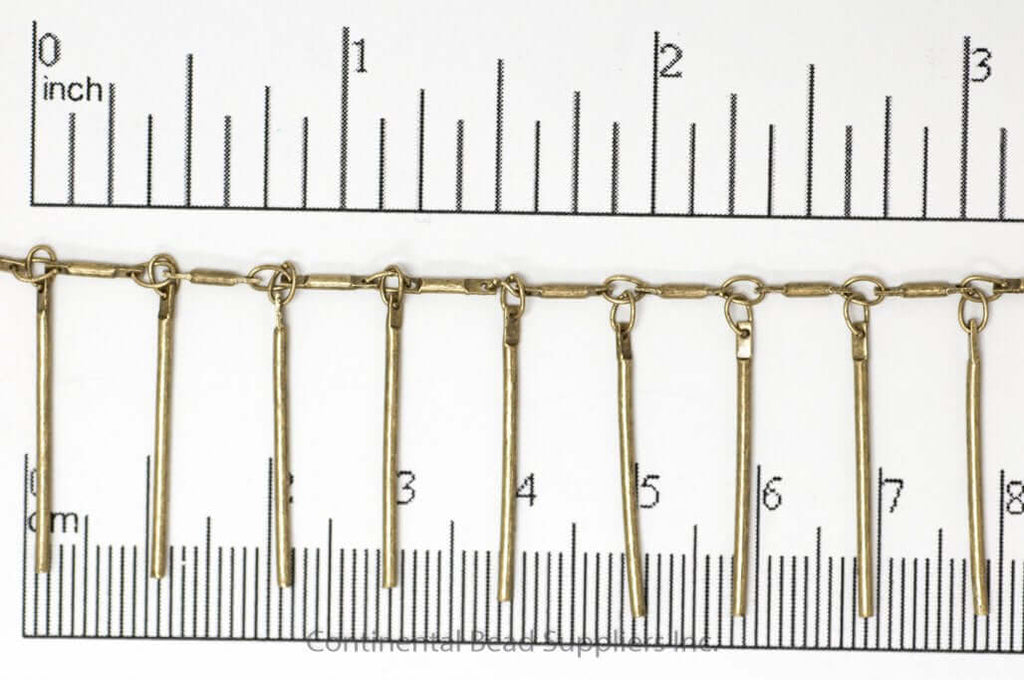 25mm Bar Drop Specialty Chain sold by the Foot - CH 899