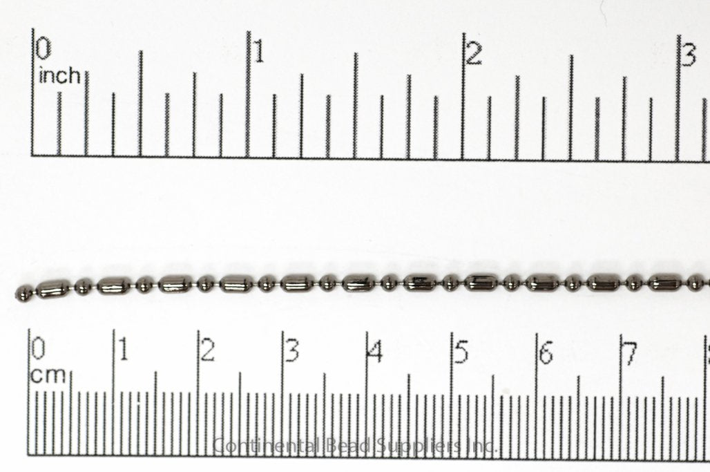 1.5mm Dot-Dash Ball Chain Sold by the Foot – CH-903