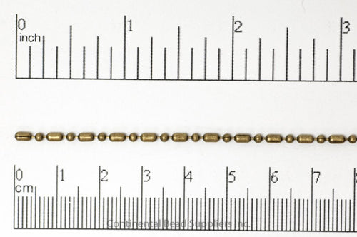 1.5mm Dot-Dash Ball Chain Sold by the Foot – CH-903