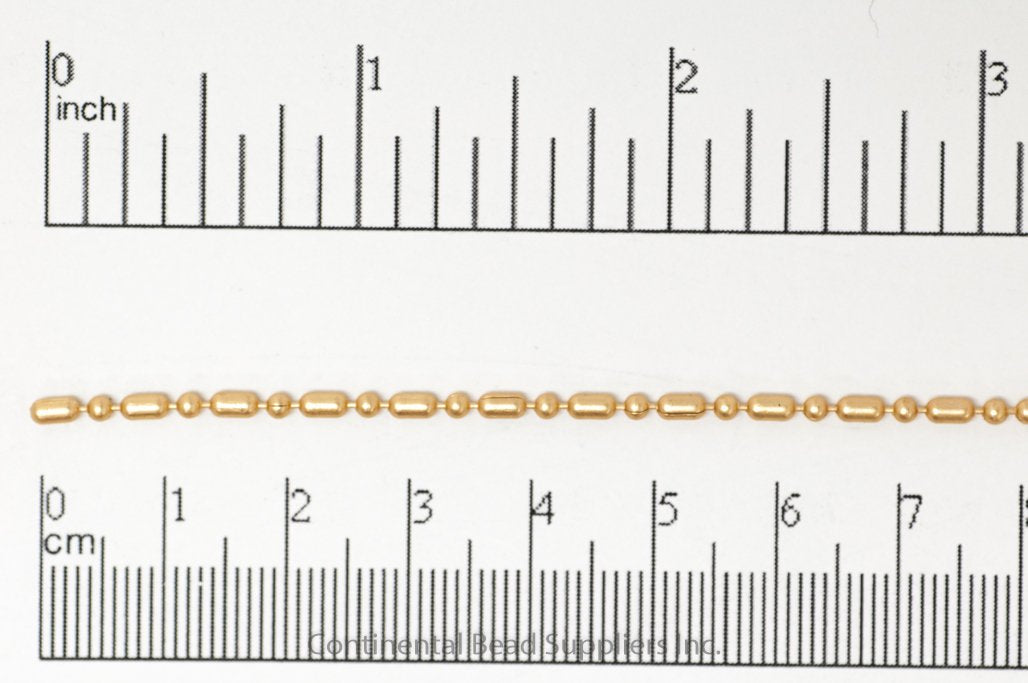 1.5mm Dot-Dash Ball Chain Sold by the Foot – CH-903