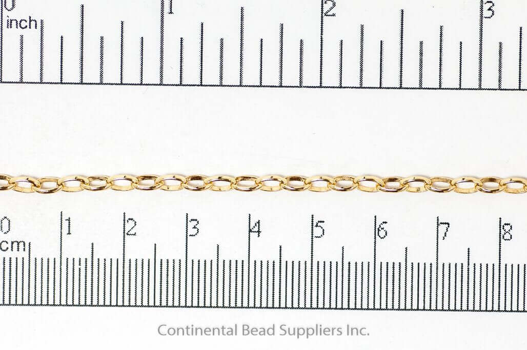 Oval Rolo or Belcher Chain - Medium Size 3.5mm x 5.5mm - Available in Multiple Colors - Sold by the Foot - CH 912