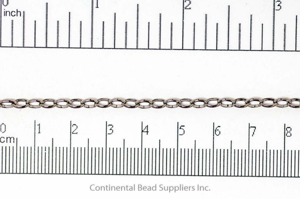 Oval Rolo or Belcher Chain - Medium Size 3.5mm x 5.5mm - Available in Multiple Colors - Sold by the Foot - CH 912